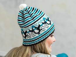 Penguins On Parade Hat Knitting Kit Bluprint Knitted Hats Chunky Knit Hat Pattern Knitting