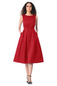 I 3 This Bow Tie Empire Poplin Dress From Eshakti Fashion Clothes Women Poplin Dress Designer Cocktail Dress