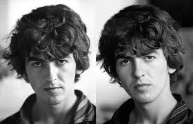 Laid back in the Bahamas, March 1965. The photographer was Henry Grossman:  "George looks as I would expect Hamlet to look. Early morning, totally  open, something going