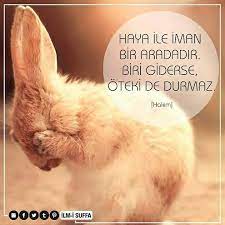 haya ile iman bir aradadir biri giderse oteki de durmaz hakim haya iman durmaz gider hakim turkiye istanbul rize trabzon uskudar memleke baku