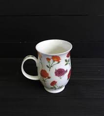 Vintage White Bone China Mug Dunoon Mug Floral Kathy Etsy China Mugs Mugs White Vintage