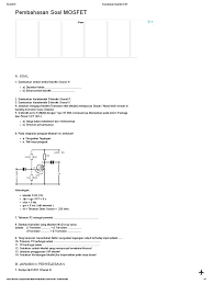 Soal dan jawaban essay kewirausahaan kelas 10. Pembahasan Soal Mosfet