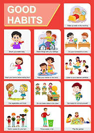 Age is just a number and shouldn't be something you dread. Paper Plane Design Good Habits Educational Charts For Kids Home And School Paper A3 Multicolour Amazon In Office Products