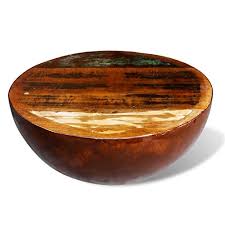 Buy top selling products like our table™ landon sugar bowl in sea salt and noritake® colorwave vegetable bowl. Vidaxl Coffee Table Bowl Shaped With Steel Base Solid Reclaimed Wood Stand Buy Online In Belize At Belize Desertcart Com Productid 50532570