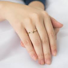 This 14k Solid Gold V Shape Ring Is Wonderful For Wedding Ring Or Ever Gold Chevron Ring Moissanite Engagement Ring Rose Gold Rose Gold Engagement Ring Vintage