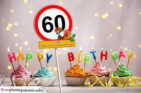 Geburtstag ist das schild partyzone 60. 60 Geburtstag Geburtstagswunsche Mit Schild Und Alter Auf Karte Geburtstagsspruche Welt