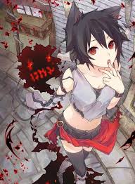 View, comment, download and edit black cat with red eyes minecraft skins. Animiesme Anime Girl With Black Hair And Cat Ears