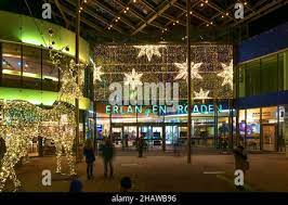 Christmas entrance of the Erlangen Arcaden shopping centre, Erlangen,  Middle Franconia, Bavaria, Germany Stock Photo - Alamy