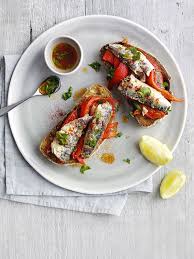 10 Minute Sardines And Peppers On Toast Recipe Toast Recipes Sardine Recipes Canned Easy Lunch Recipes