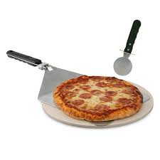 Mr Bar B Q 15 Grill Stone Pizza Set Walmart Com Grill Stone Pizza Stone Baking Stone
