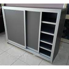 Made in malaysia, this cabinet is crafted from sturdy wood featuring a natural oak brown finish that easily coordinates with a wide range of interior designs. Full Aluminium Shoe Cabinet Solid System Shopee Malaysia