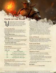 Oath Of The Stars Lux Vult Sold Separately Unearthedarcana Dnd Paladin Dnd Classes Dnd Races