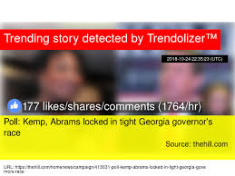 poll kemp abrams locked in tight georgia governor 039 s race