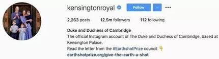 Everyone else must wait 37 days before they can switch to your old username. Kate And William S Instagram Revamp Australiannewsreview