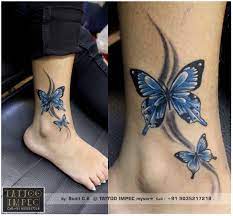Butterfly Tattoo Tattoo Tattoo Designs For Girls Blue Butterfly Tattoo Get Inke Butterfly Tattoos For Women Butterfly Ankle Tattoos Tattoo Designs For Girls