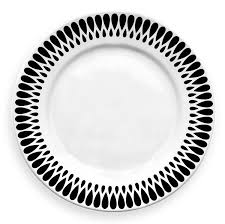Black And White Plates Set Notneutral Ribbon Dinner Plate Set 2modern Dinner Plate Sets Plates Modern Plates