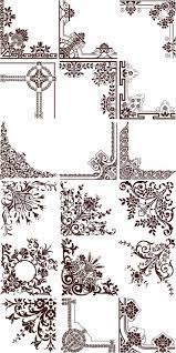 Natural Ornament Corners Free Download Digital Borders Design Corner Vector Frame Border Design