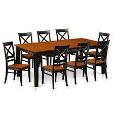 Price Tracking For East West Furniture Quin9 Blk W 9 Piece Dining Table Set Black Cherry Finish Price History Chart And Drop Alerts For Amazon Manythings Kitchen Table Settings Wood Kitchen Table Set