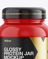 Download Download Glossy Plastic Jar Mockup Front View Psd