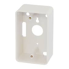 A plugged in cord would stick out and run along the wall instead of stick out and go away from the wall? Commercial Electric 1 Gang Surface Mount Box The Home Depot Canada