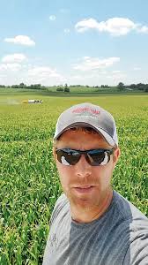 DeLong Company is spraying some pioneer corn with fungicide.  #pioneerseed#corn#plantpioneer#farming#agriculture#sprayingcorn#oxbo#fyp#farmtok#farm#farmer