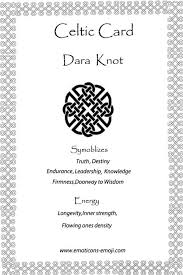 Dara Knot Celtic Card Celtic Symbols Celtic Symbols