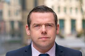Douglas Ross addresses the Conservative party conference