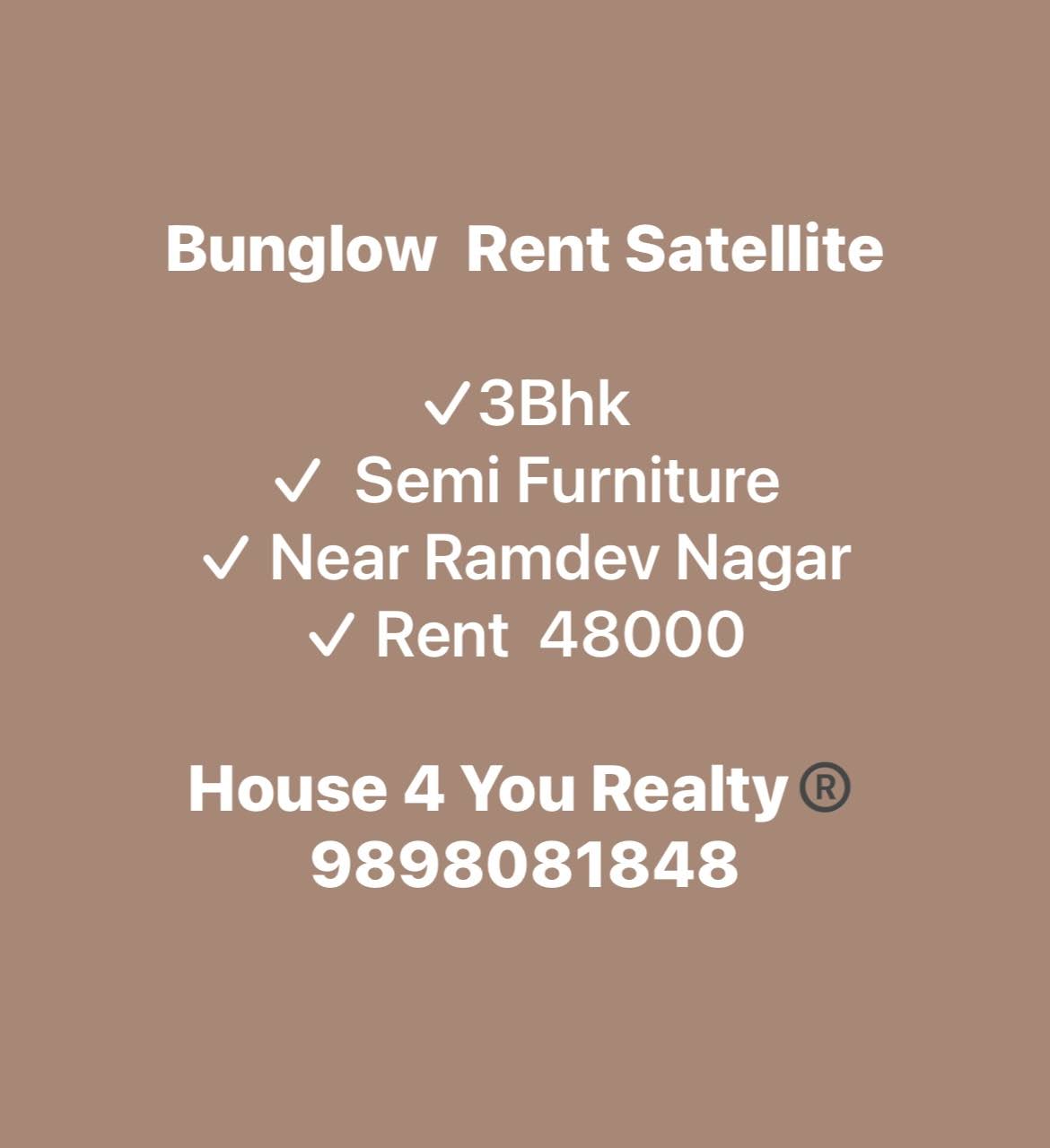 Bungalow Rent Satellite product image