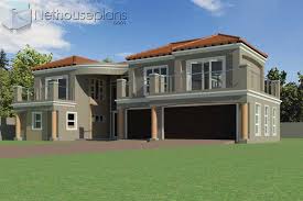Whether you are exploring the breathtaking scenery of the lowveld of mpumalanga and the jewels of limpopo, or getting acquainted with african wildlife at kruger national park, our centrally located guesthouse is an ideal base to discover the area. 4 Bedroom Double Storey House Plans T433d Front Garage View Nethouseplans Nethouseplansnethouseplans