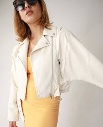 Check spelling or type a new query. Veste Biker En Simili Cuir Blanc Casse 70 323514918a09 Pimkie