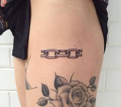 Elegant 3 wrap bracelet with name initials tattoo designs on wrist. Chain Tattoo Is A Perfect Way To Express Your Freedom