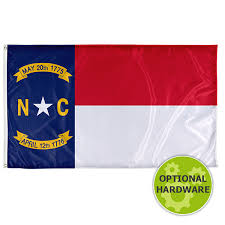 North Carolina State Flag Di8012 Show Your Tar Heel State Pride With This Nc Flag Grommets And Header Tape Allow Fo North Carolina State Flag Flag State Flags