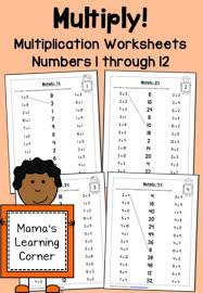Mom For All Seasons Math Facts Multiplication Facts Worksheets Math Lessons