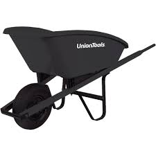Total control 6 cubic foot poly. Union Tools Wheelbarrow 5 Cu Ft Poly Tray Wood Handles Union Tool The Home Depot Canada