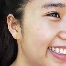 Gold Stud Earrings