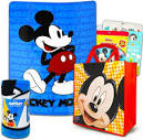 Amazon.com: Classic Disney Mickey Mouse Fleece Throw Blanket and ...