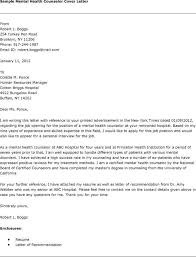 Comparison of a bad and a good cover letter. Cover Letter For Mental Health Therapist Mental Health Therapist Cover Letter Sample