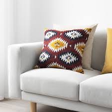 You just change the covers. Fransine Cushion Cover Multicolor 20x20 50x50 Cm Ikea