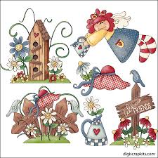 Love My Garden Clip Art Designs Graphics Illustrations Etsy Clip Art Clip Art Vintage Graphic Illustration