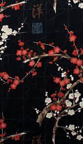 Alexander Henry Golden Garden Black By The Yard Japanese Wallpaper Iphone Japanese Wallpaper Iphone Wallpaper Vintage