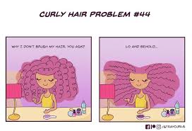 Oh, we had the normal cycles of hair fashion leaning towards curly, when mom would sit me on a phone book and give me a tony home perm, but for the most part, it was straight and i grew up practicing my hair styles with straight hair. I Illustrated What It S Like Living With Curly Hair Bored Panda