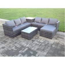 Alibaba.com offers 1,159 l shape rattan sofa products. Rattan Sofa Set Garden Corner L Shaped Outdoor Patio Furniture Set On Onbuy