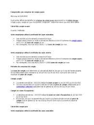 Cong?s sans solde et acquisition cong?s pay?s. Cp Comprendre Son Compteur De Conges Payes Conge Annuel Salaires