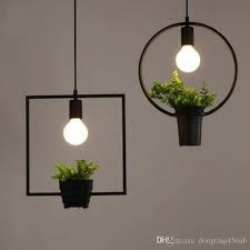 Hanging Lamp Geometric Plants Pot Iron Square Round Suspension Pendant Light Nature Designer For Decor Restaurant Cafe Lighting From Dongting456ab 56 92 Dhg Diy Pendant Light Hanging Lamp Hanging Lights