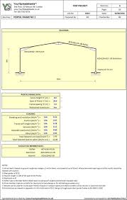 Steel Portal Frame Sizing Spreadsheet To Bs 5950