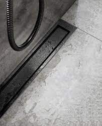 Highline Colour Black By Unidrain Scandinavian Bathroom Accessories Linear Drain Bathroom Solutions