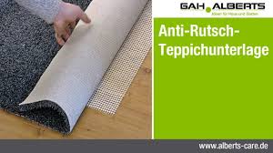 Nicht selbstklebend, somit jederzeit wieder verwendbar. Alberts Care Anti Rutsch Teppichunterlage Youtube