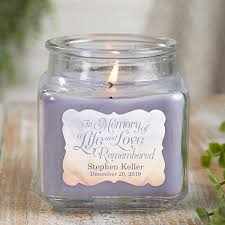 In Memory Personalized Scented Memorial Candles