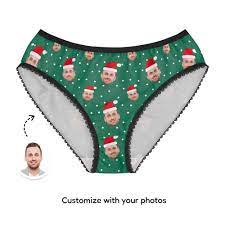 Santa Panties with Your Photos on Them - Face Undies