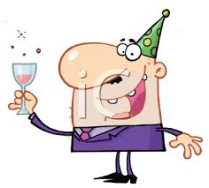 Iclipart Cartoon Clipart Image Of A Man At A New Years Party Free Clipart Images Royalty Free Clipart New Year Clipart